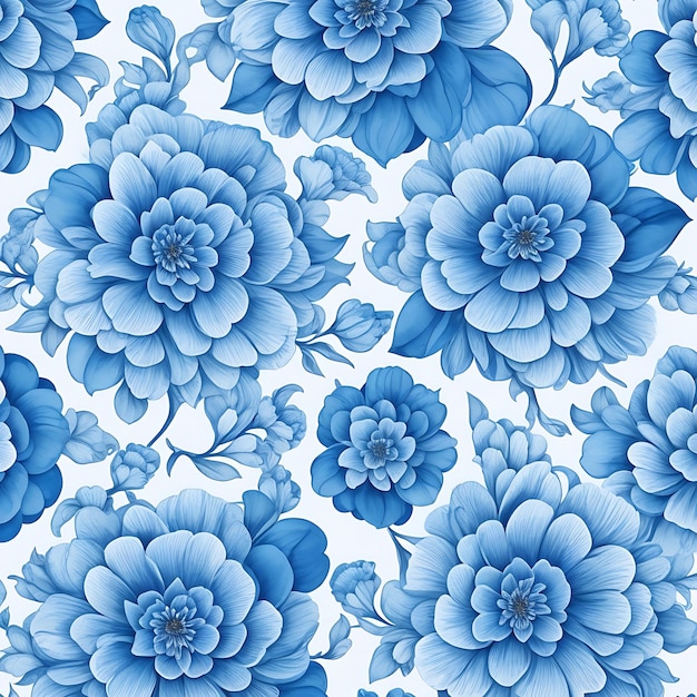 seamless flower pattern generative ai