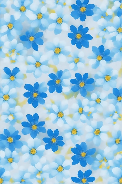 Seamless flower repeating patterns design white background