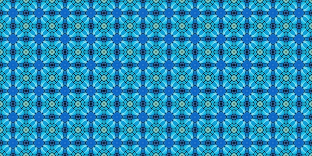 Seamless geometric pattern Blue and white background