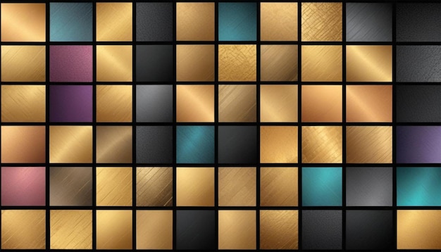 Seamless Gold Bar Gradient Pattern on Dark Background