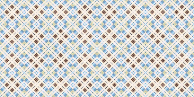 Seamless grid pattern Scottish texture Background of lines and diamonds