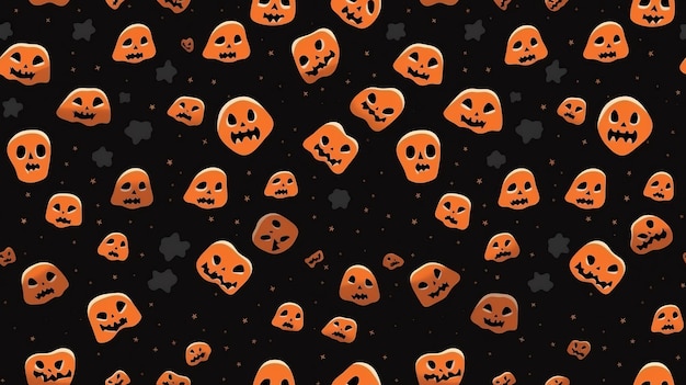 Photo seamless halloween background wallpaper abstract pattern tiled graphic design