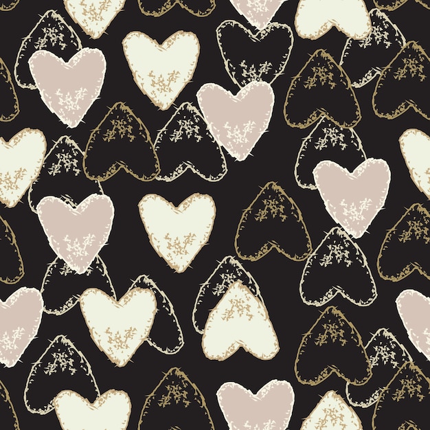 Seamless heart pattern