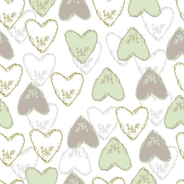 Seamless heart pattern