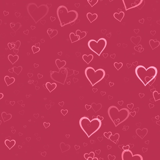 Seamless Hearts sprayed on background Happy Valentine Day Decoration Seamless Pattern