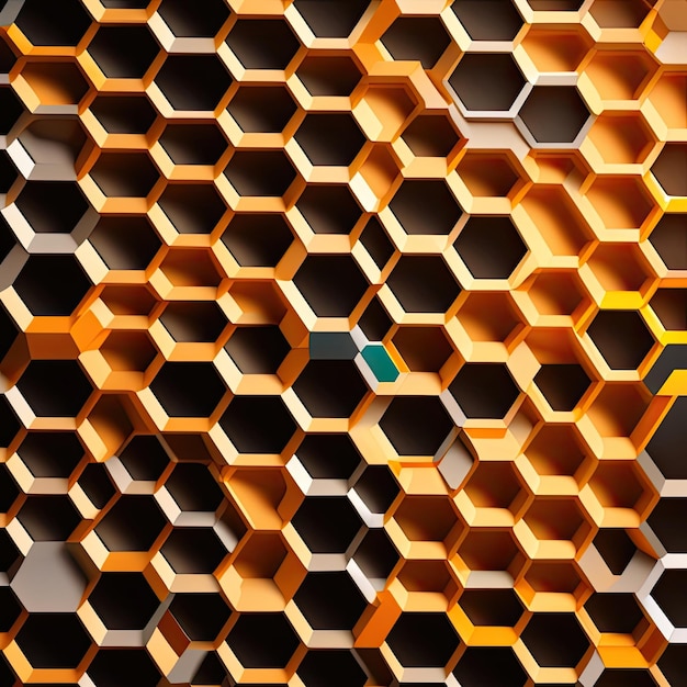 Seamless hexagons background