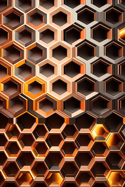 Seamless hexagons background