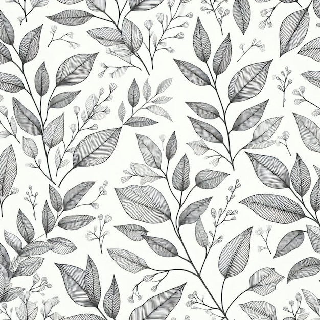 Photo seamless leaf background pattern print