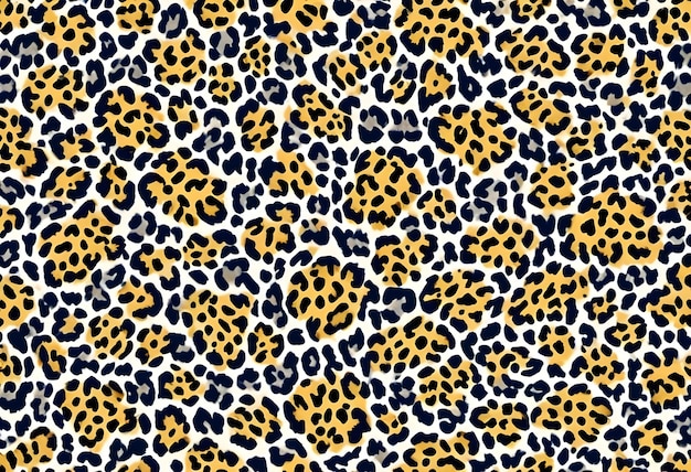 Photo seamless leopard print pattern high resolution digital art illustration