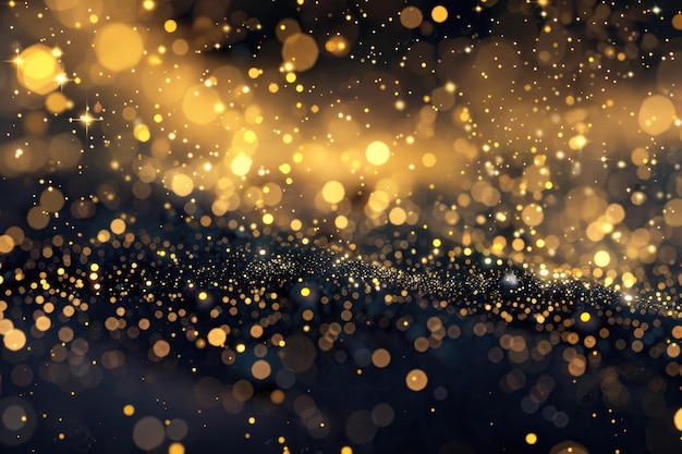 Seamless Loop of Golden Particles for Elegant Backgrounds