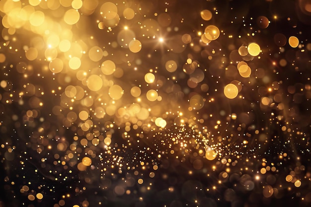 Seamless Loop of Golden Particles for Elegant Backgrounds