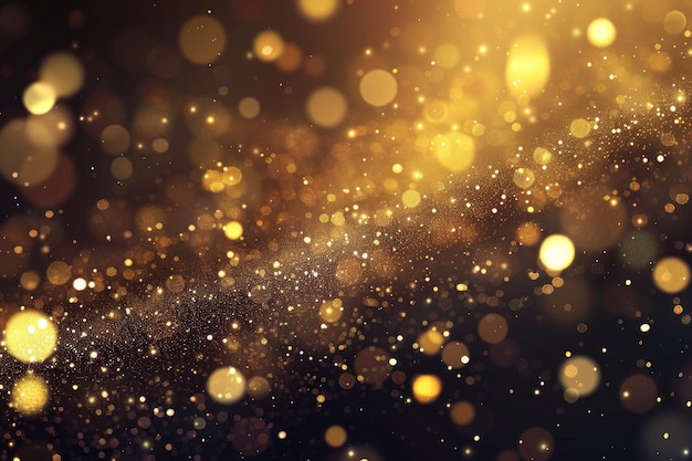 Seamless Loop of Golden Particles for Elegant Backgrounds