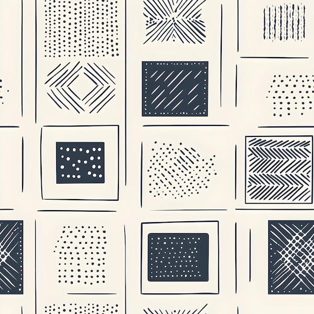 Photo seamless minimalist embroidery pattern with clean lines and subtle textures