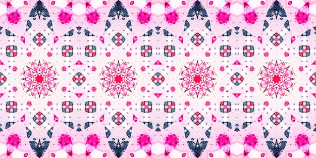 Seamless pattern banner Kaleidoscope texture