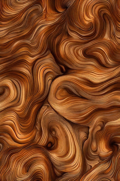 Seamless pattern of brown waves Abstract background