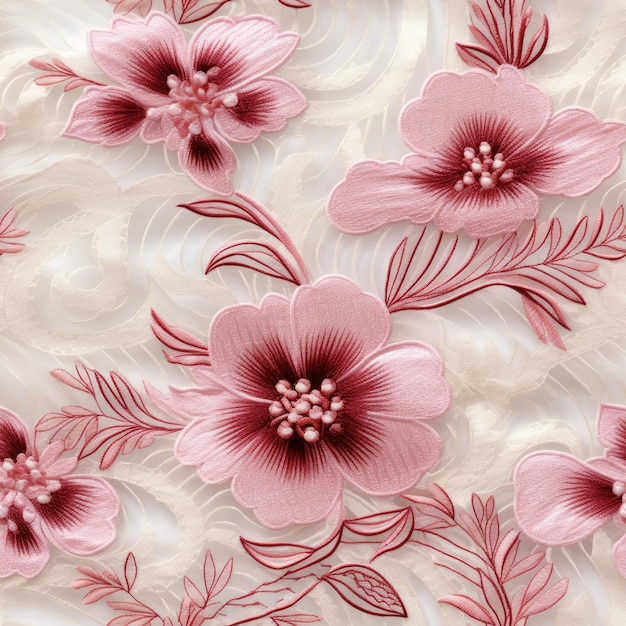 Seamless pattern floral texture