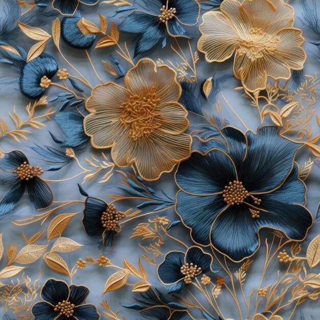 Seamless pattern floral texture