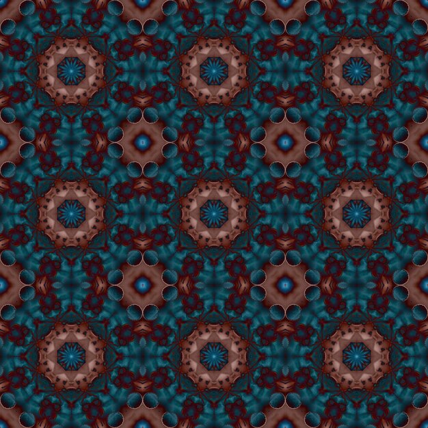 Seamless pattern Geometric pattern for printing and decoration Kaleidoscope texture