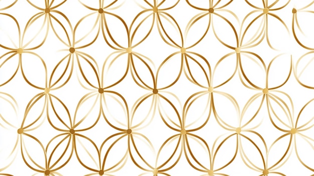 Photo seamless pattern of gold inspired geometric shapes