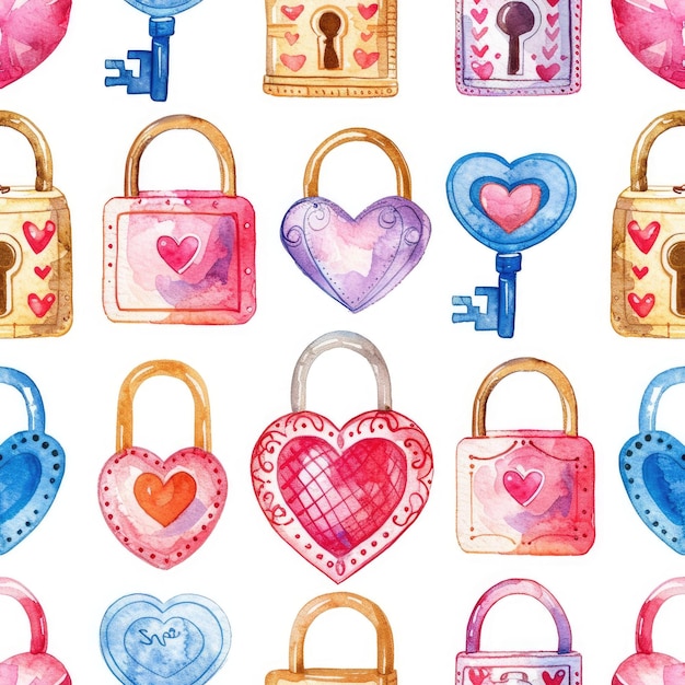 Seamless Pattern for Love concept