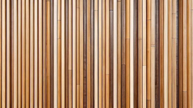 Seamless pattern of modern wall covering with vertical wooden slats for background