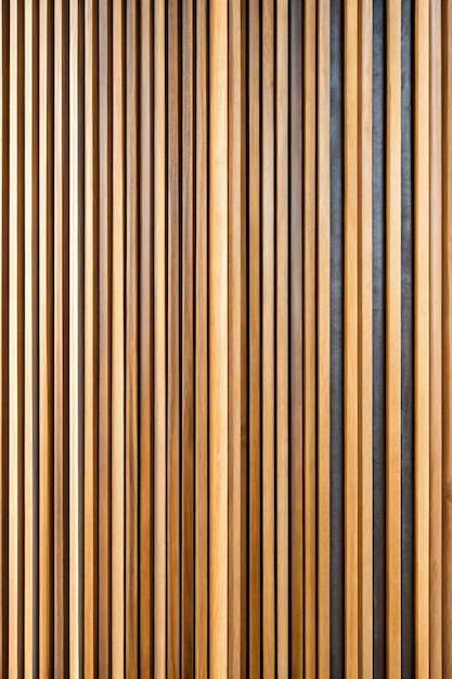 Seamless pattern of modern wall covering with vertical wooden slats for background