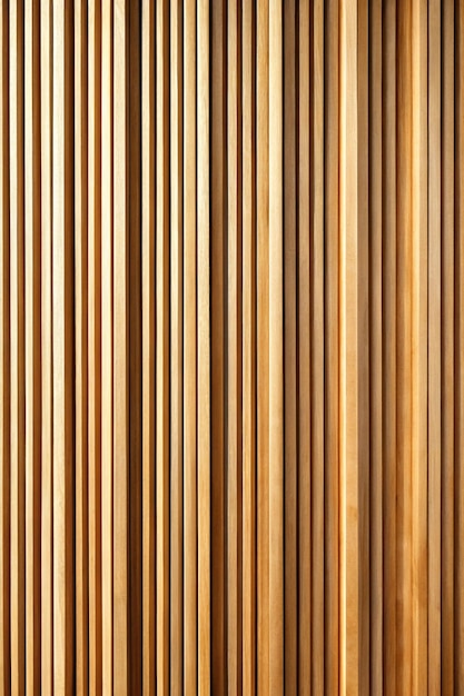 Seamless pattern of modern wall covering with vertical wooden slats for background