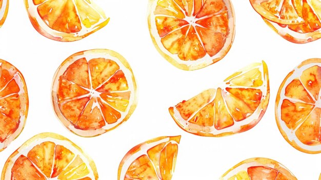 Photo seamless pattern of oranges