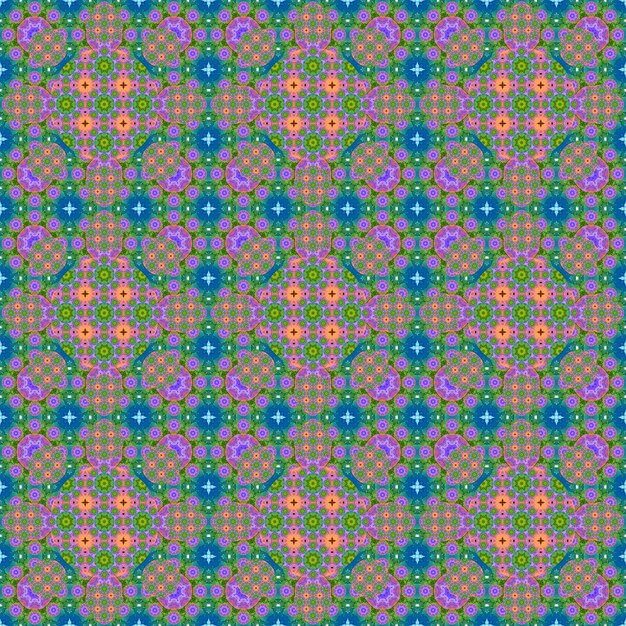 Seamless pattern Small pattern of geometric flowers Patterns for fabric and clothing