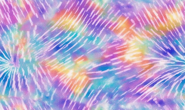 Seamless pattern tiedye Abstract diy ornaments Rainbow coloring fabric For banner postcard book illustration Created with generative AI tools