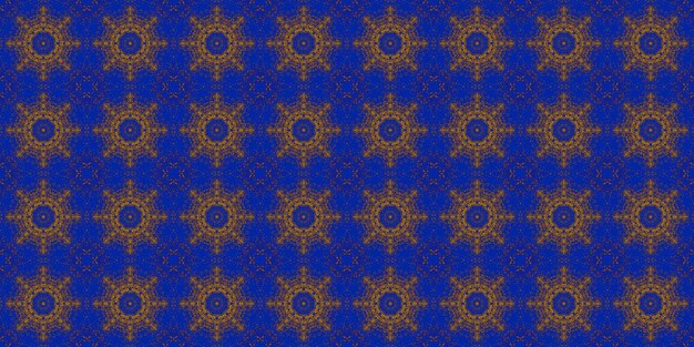 Seamless pattern Ukrainian pattern Blue yellow