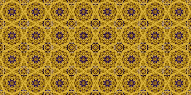 Seamless pattern Ukrainian pattern Blue yellow