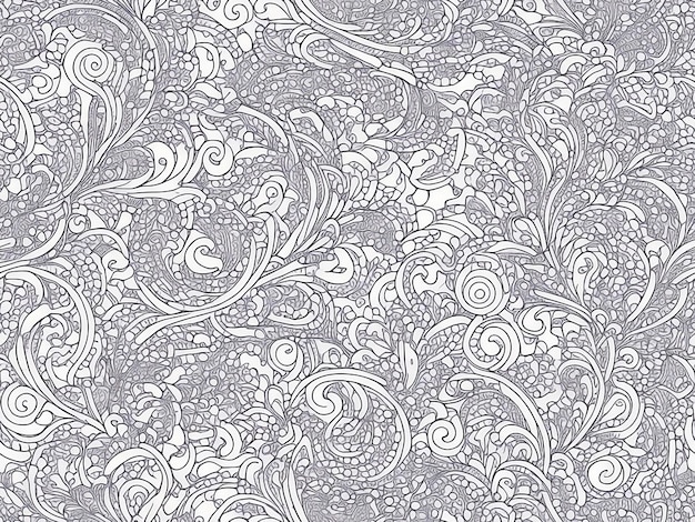 Seamless pattern with beautiful floral motifs