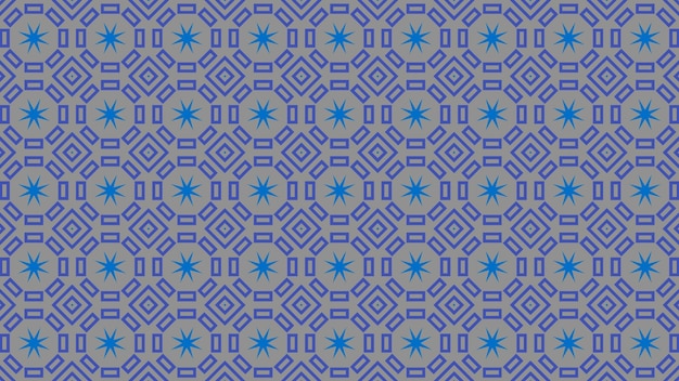 seamless pattern with a blue and purple flowers on a purple background.