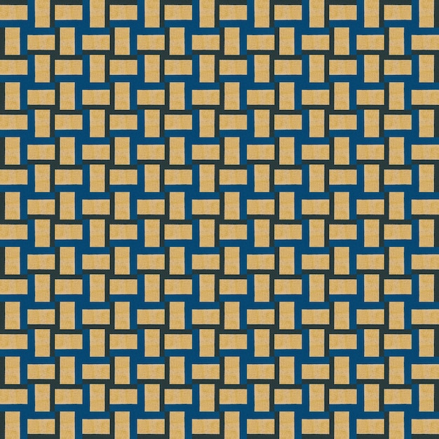 Photo seamless pattern with a blue and yellow weave.