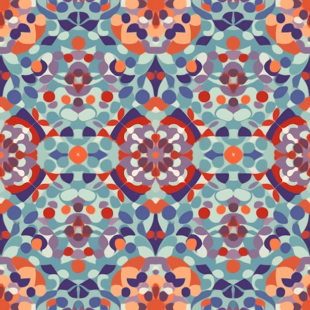 A seamless pattern with a circular pattern.