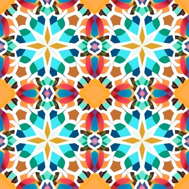 A seamless pattern with a colorful background.