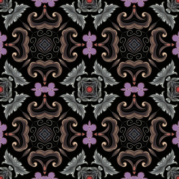 Seamless pattern with decorative ornament For eg fabric wallpaper wall decorations