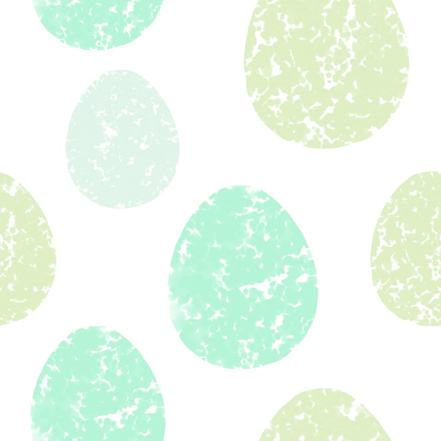 Photo seamless pattern with easter eggs hand drawn illustration in watercolor style