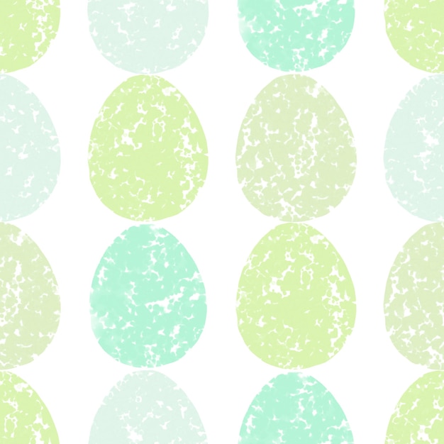 Seamless pattern with easter eggs hand drawn illustration in watercolor style