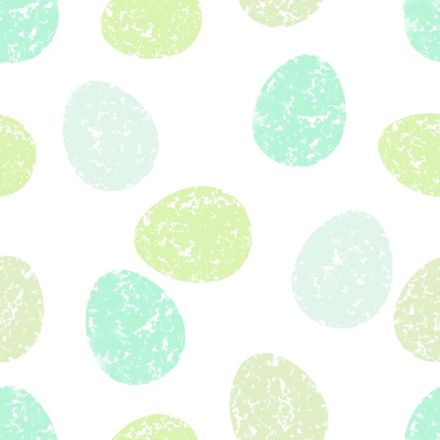 Seamless pattern with easter eggs hand drawn illustration in watercolor style