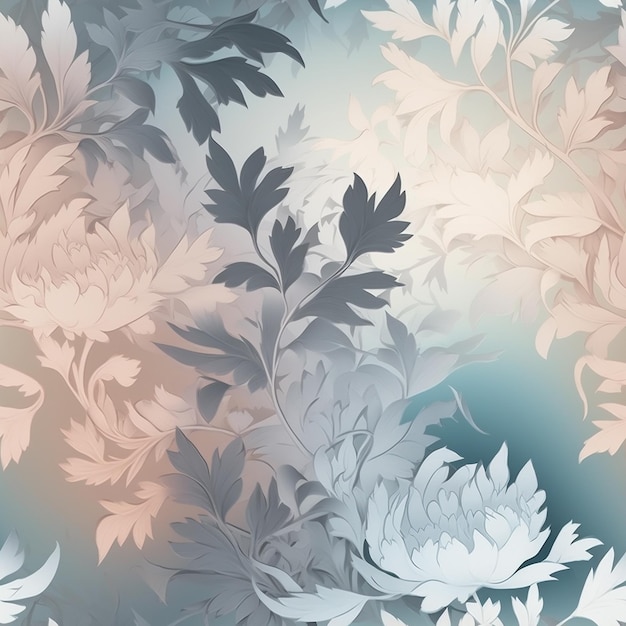 Seamless pattern with a floral background.