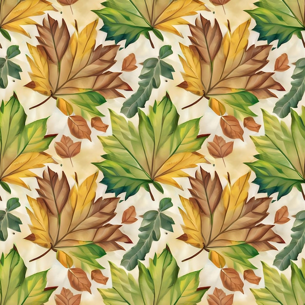 Seamless pattern with flowers and leaves Hand drawn background floral pattern for tiles or fabric