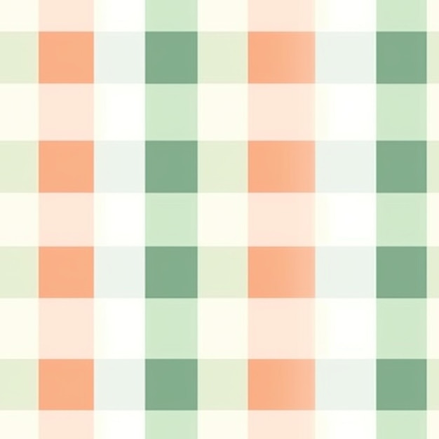 A seamless pattern with a green and orange checkered pattern.