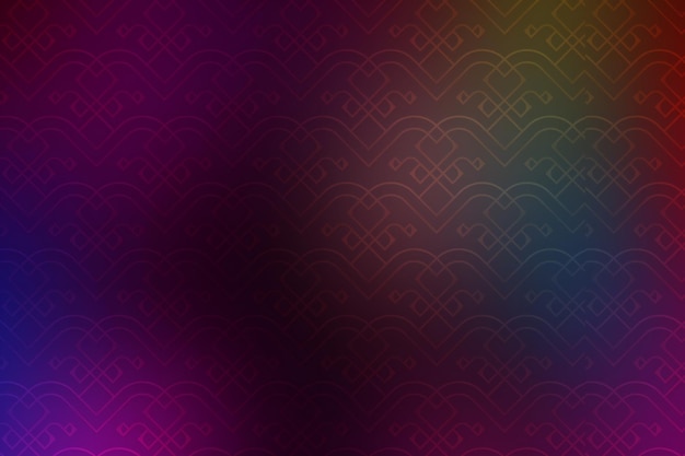 Seamless pattern with hearts on a gradient background