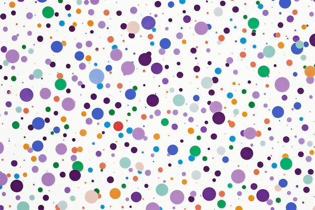 Seamless pattern with multicolored confetti on white background