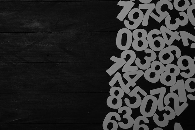 Seamless pattern with numbers or Background of numbers