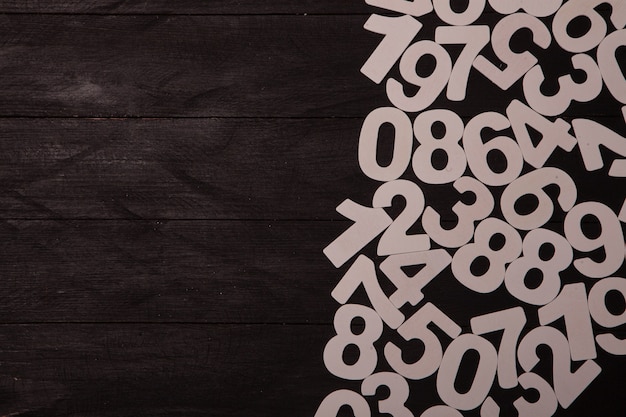 Seamless pattern with numbers or Background of numbers