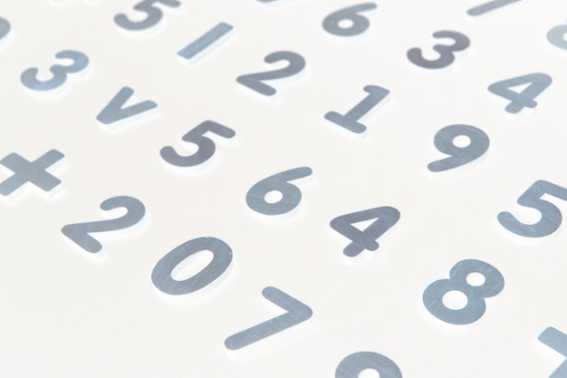 Seamless pattern with numbers