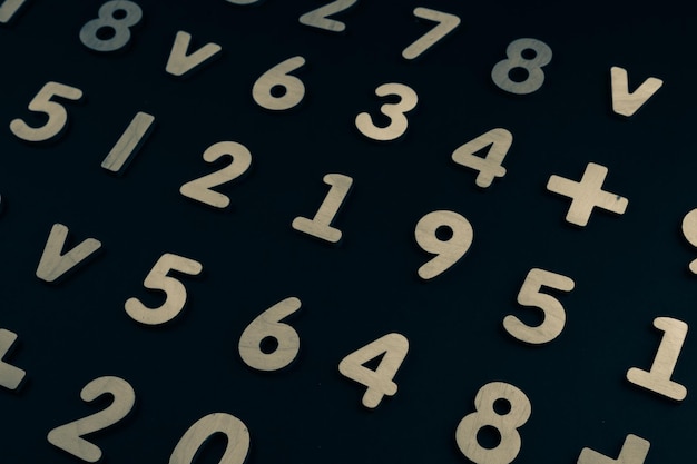 Seamless pattern with numbers